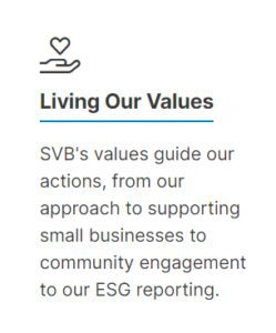 Silicon Valley Bank ESG statement